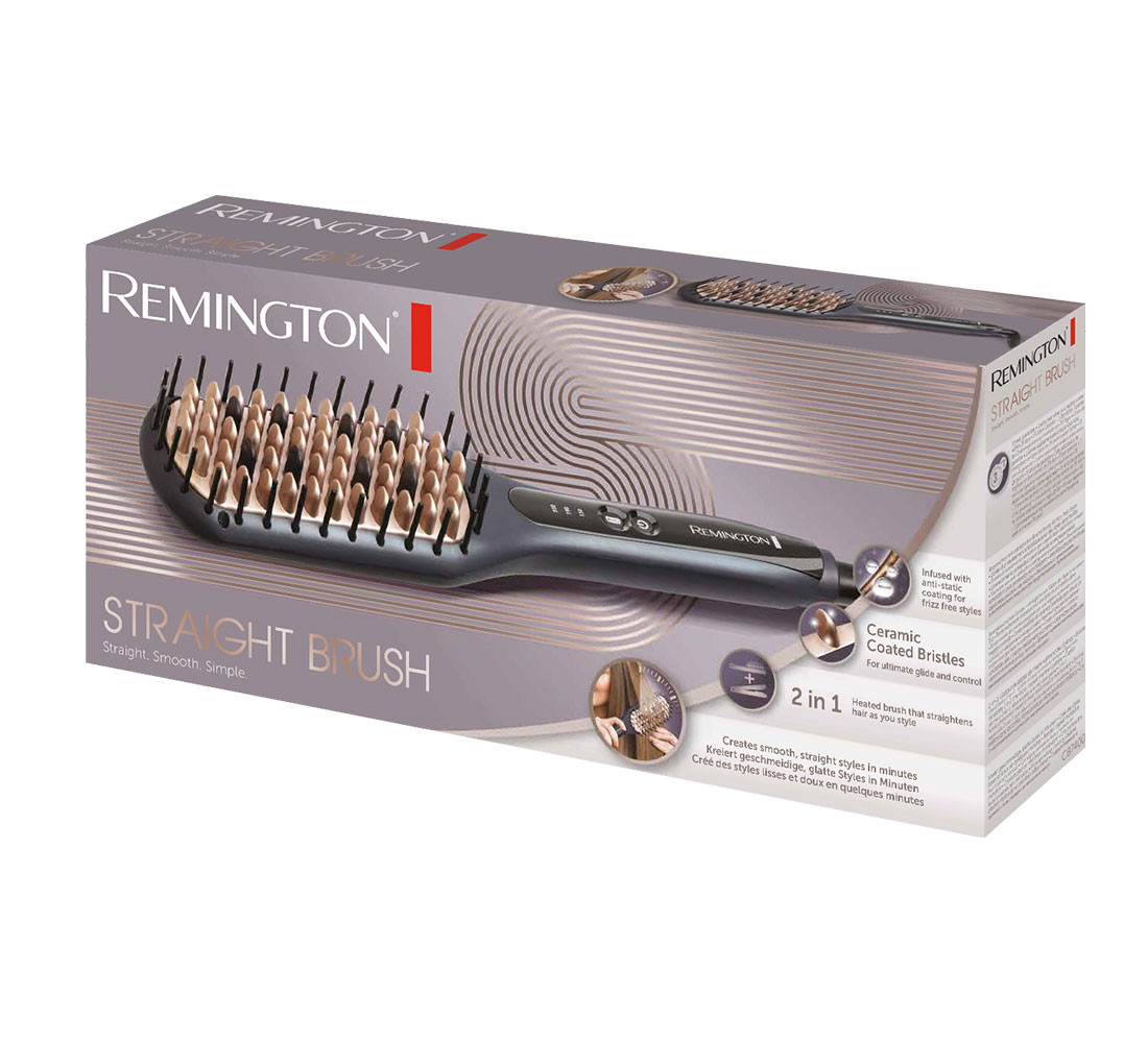 Hot brush hair straightener hotsell