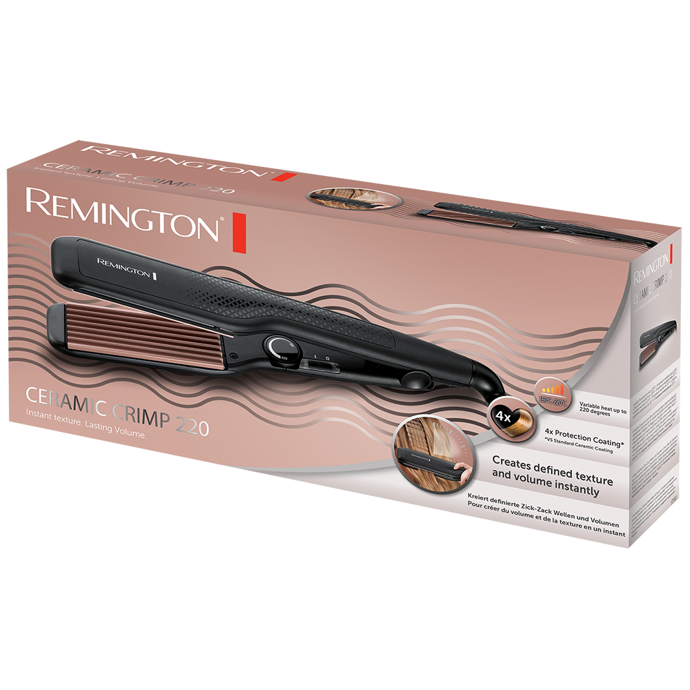 REMINGTON CERAMIC CRIMP CREPE HAIR STRAIGHTENER S3580