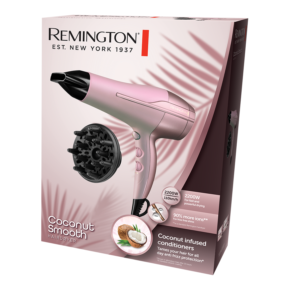 Remington D5901 Coconut Smooth Hair Dryer 7192