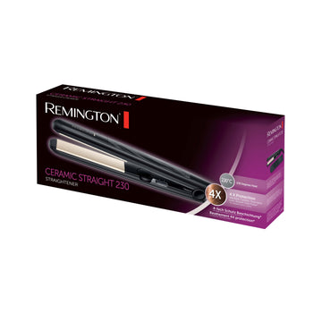 Remington hair straightener packaging on a white background
