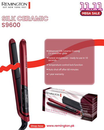 REMINGTON S9600 HAIR STRAIGHTENER SILK CERAMIC