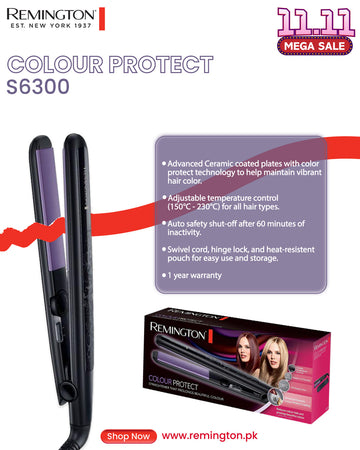 REMINGTON S6300 HAIR STRAIGHTENER COLOUR PROTECT