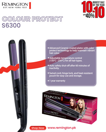 REMINGTON S6300 HAIR STRAIGHTENER COLOUR PROTECT