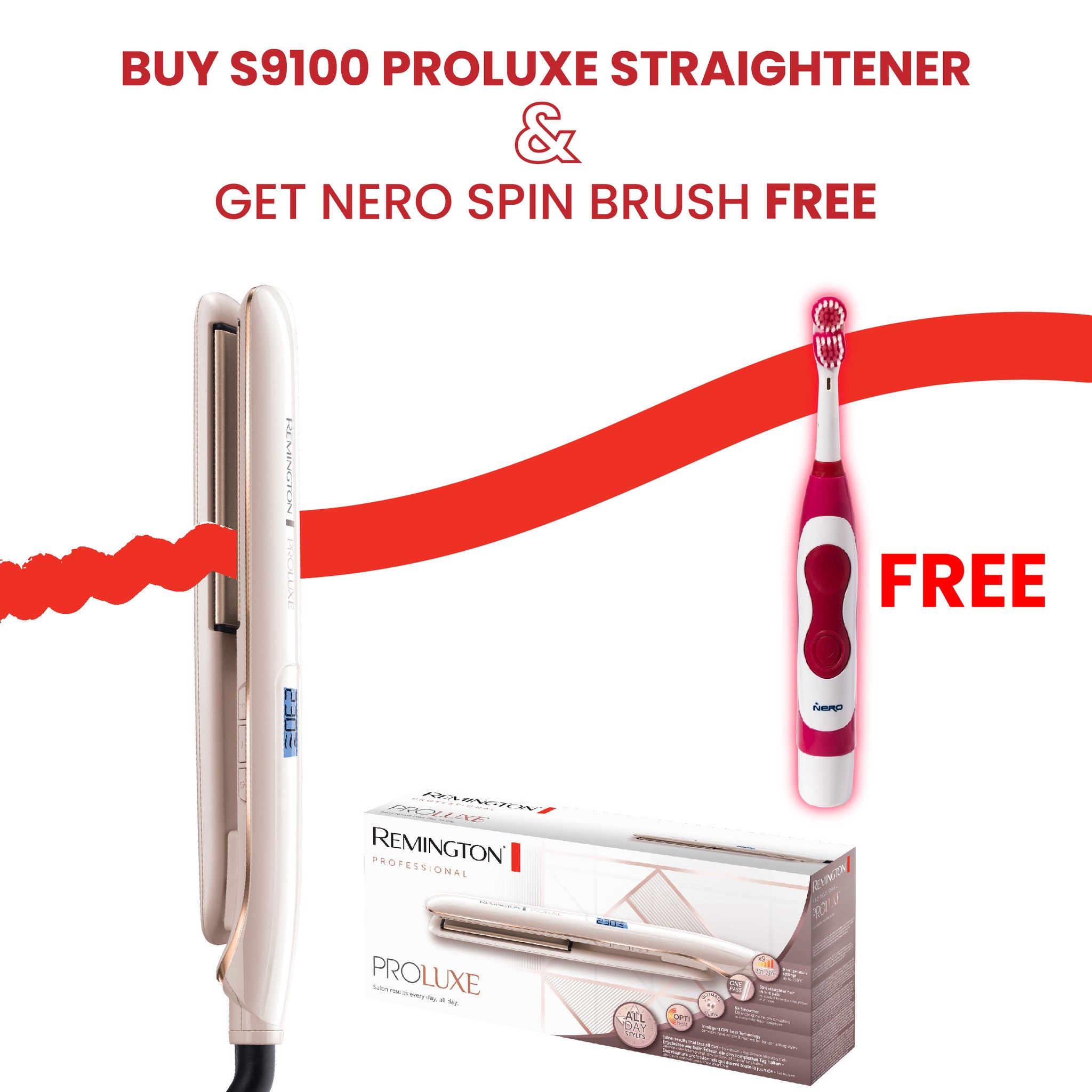 REMINGTON S9100 HAIR STRAIGHTENER PROLUXE
