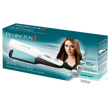 REMINGTON S8550 HAIR STRAIGHTENER SHINE THERAPY WIDE PLATE