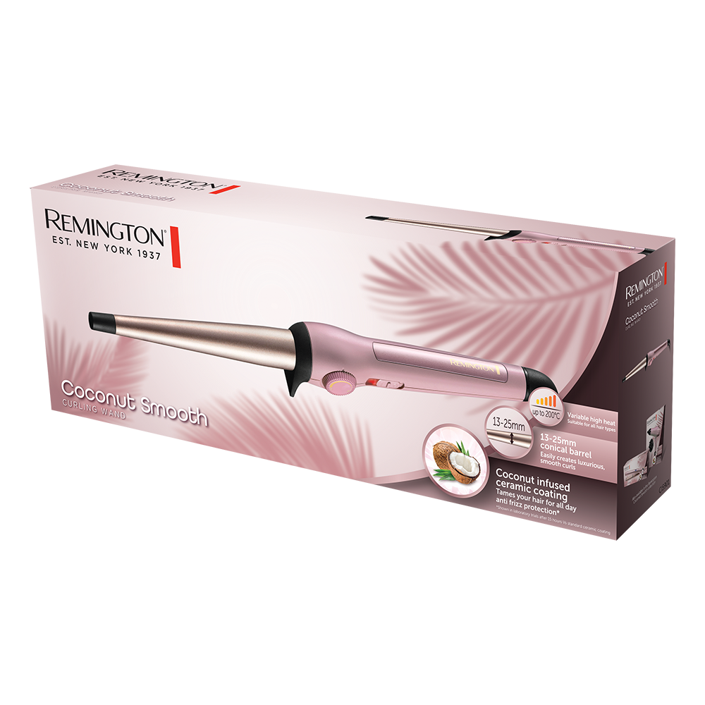 REMINGTON COCONUT SMOOTH HAIR CURLING WAND CI5901