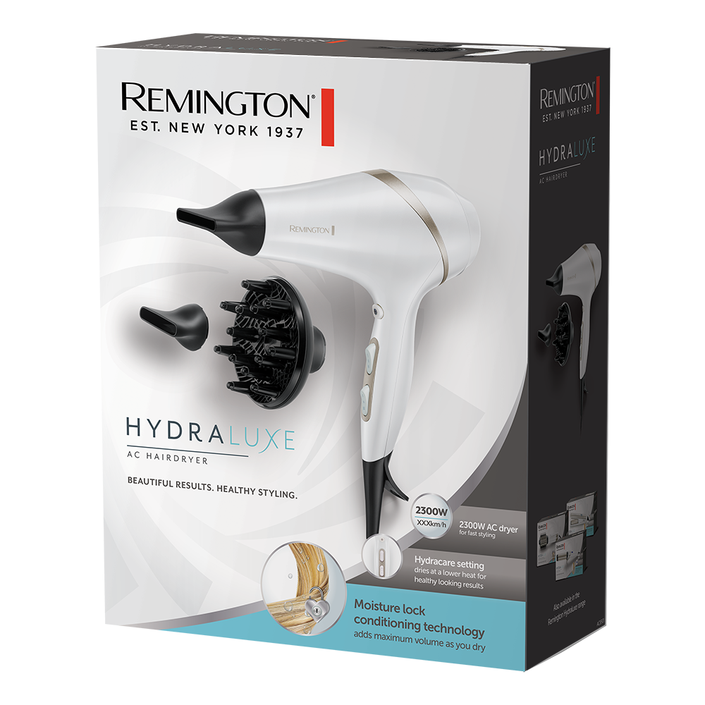 REMINGTON HYDRALUXE HAIR DRYER WITH MOISTURE– AC8901
